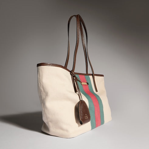 Gucci Tribeca small tote bag - natural canvas