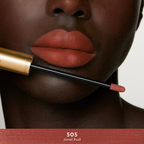 124 Emilie Brown, Rouge à Lèvres Liquide Mat Lipstick - 505​ Janet ​Rust