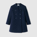 Children's GG wool coat - blue