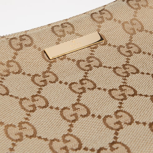 Lady Lunetta small shoulder bag - sand and brown GG canvas