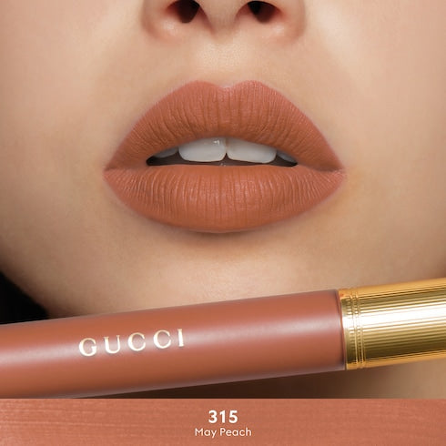 124 Emilie Brown, Rouge à Lèvres Liquide Mat Lipstick - 315 May Peach
