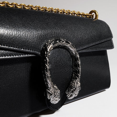 Dionysus medium shoulder bag - black leather