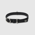 Small/medium pet collar - black GG canvas
