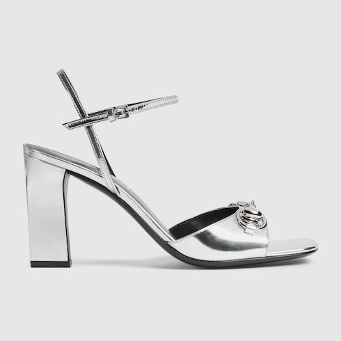 Women's Signora sandal - metallic silver leather