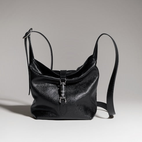 Mini bag - black leather