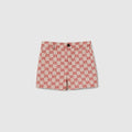 Baby GG canvas shorts - red