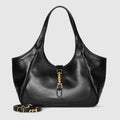 Mercato small tote bag - black leather