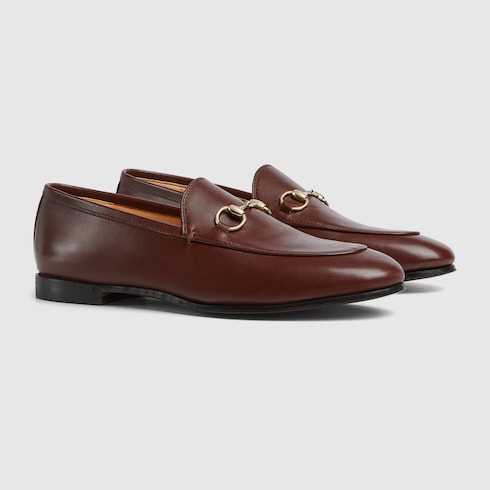 Women's Gucci Jordaan loafer - dark brown leather