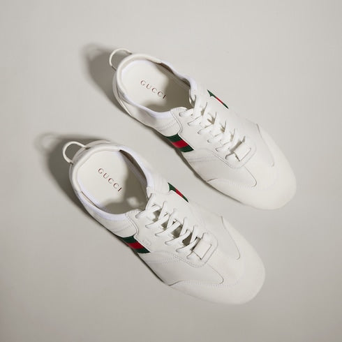 Men's Flex sneaker - white suede and leather