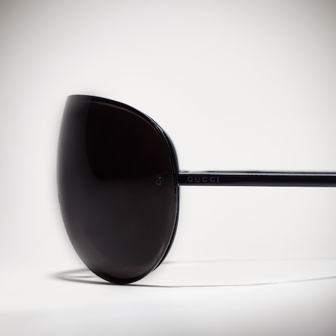 Mask frame sunglasses - black