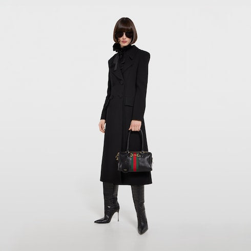 Borsetto medium boston bag - black leather