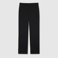GG wool pants - black
