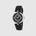 Model 2000 watch, 30mm - black leather