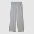 Wool silk leisure pants with embroidery - grey