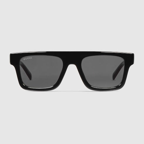 Square-frame sunglasses - black