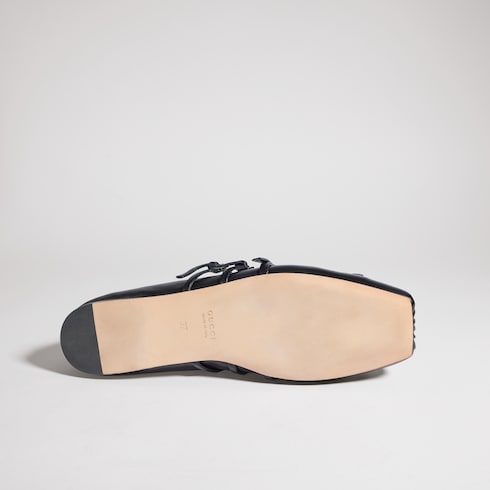 Women's Gucci Horsebit ballet flat - black leather