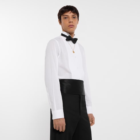 Satin cummerbund - black