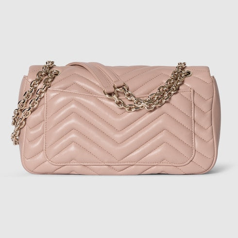 GG Marmont medium shoulder bag - pink beige leather
