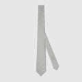 Gucci Horsebit silk jacquard tie - white