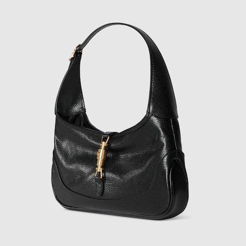 Jackie Slim medium shoulder bag - black leather