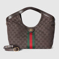 Gucci Giglio small tote bag - dark brown GG canvas