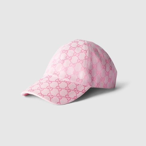 GG cotton canvas baseball hat - light pink