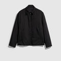 Reversible wool zip jacket - black