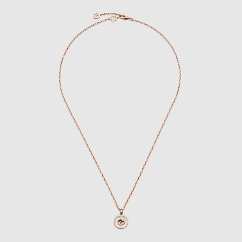 Gucci Interlocking diamond 18k necklace - 18k rose gold
