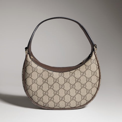 Ophidia small shoulder bag - beige and brown GG fabric
