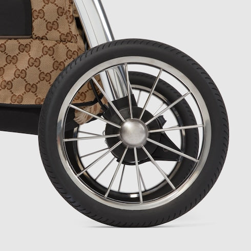 Gucci Stroller - beige and ebony GG canvas