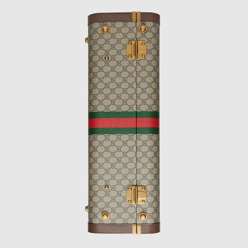 Gucci Savoy large suitcase - beige and ebony Supreme
