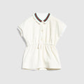 Baby jersey dress with Web - white