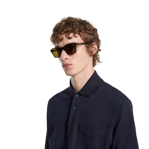 Square frame sunglasses - brown tortoiseshell