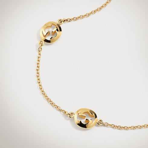 Gucci Interlocking 18k chain bracelet - 18k yellow gold