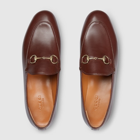 Women's Gucci Jordaan loafer - dark brown leather