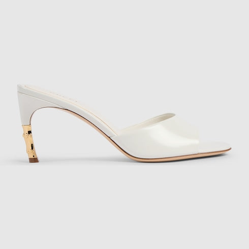 Women's Castello slide - white leather