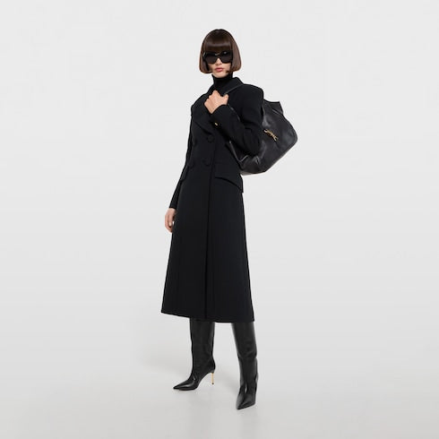 Mercato medium tote bag - black leather