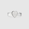 Gucci Trademark Heart Ring - 925 Sterling Silver