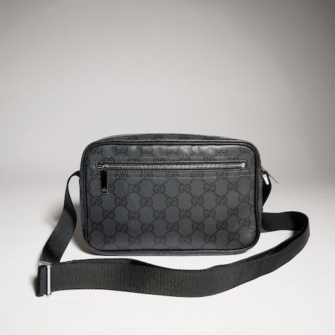Gucci Essence Classic mini bag - black GG canvas