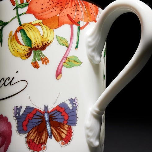 Gucci Flora print mug - white porcelain