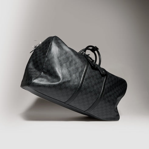 Gucci Essence Classic large duffle bag - black GG canvas