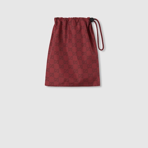 GG print nylon swim short - bordeaux