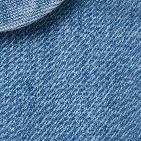 Children's denim dress with Web - light blue