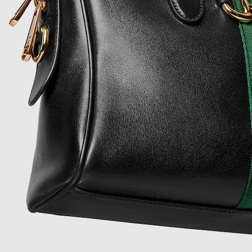 Borsetto medium boston bag - black leather