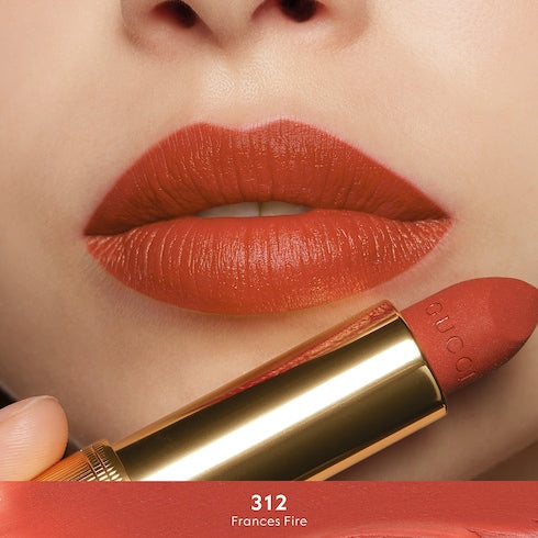 120 Sonia Light Beige, Rouge à Lèvres Mat Lipstick - 312 Frances Fire