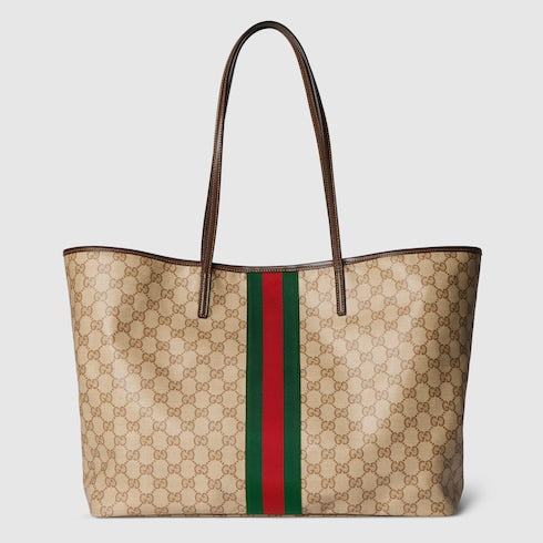 Gucci Tribeca large tote bag - sand and brown GG canvas