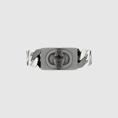Gucci Interlocking band ring - 925 sterling silver