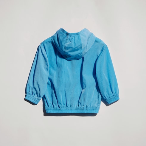 Baby nylon froissé jacket - light blue